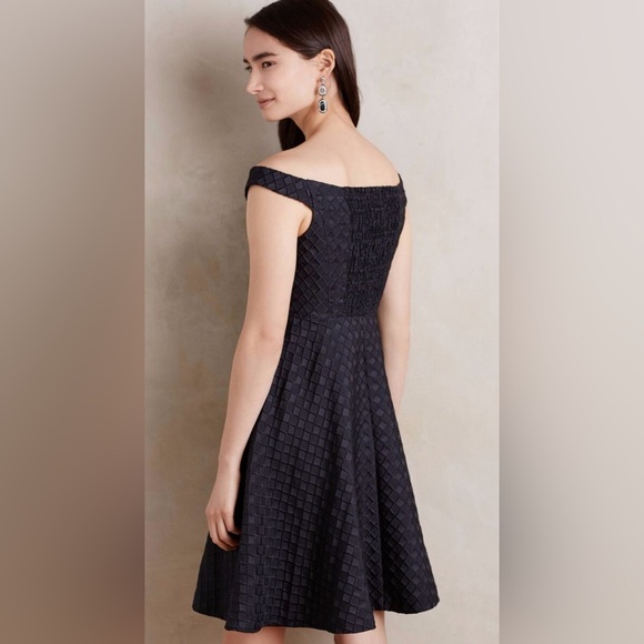 NWT Moulinette Soeurs Minnette Jacquard Off the Shoulder Mini Dress - Picture 2 of 7